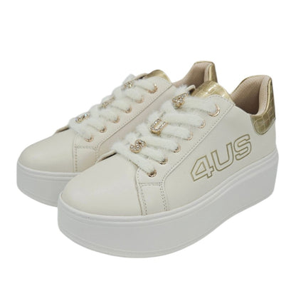 sneakers donna 4us paciotti 4BX254 BEIGE