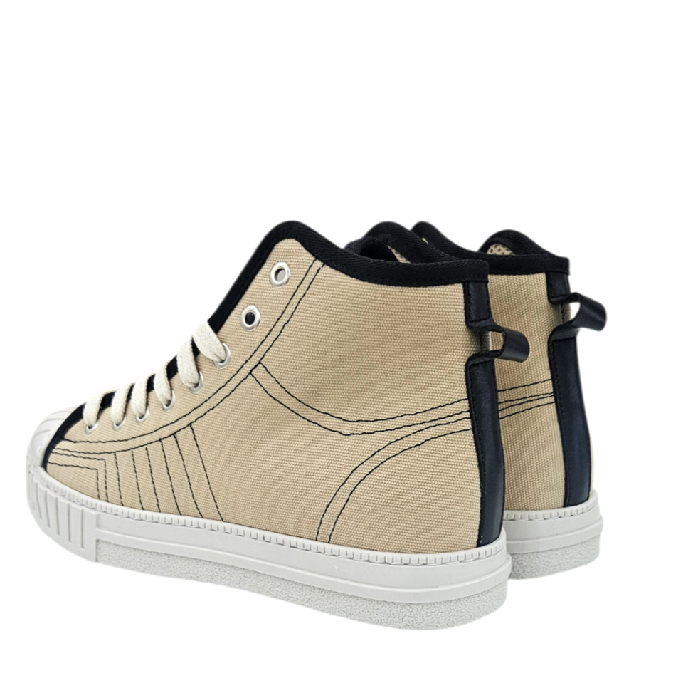 YOUCAUGHT  ALTO CANVAS BEIGE - Scarpe - F09