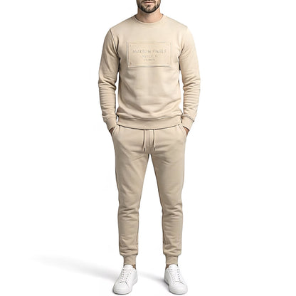 Tute Uomo M9P M9MF2607 EMBOSSED TUTA BEIGE