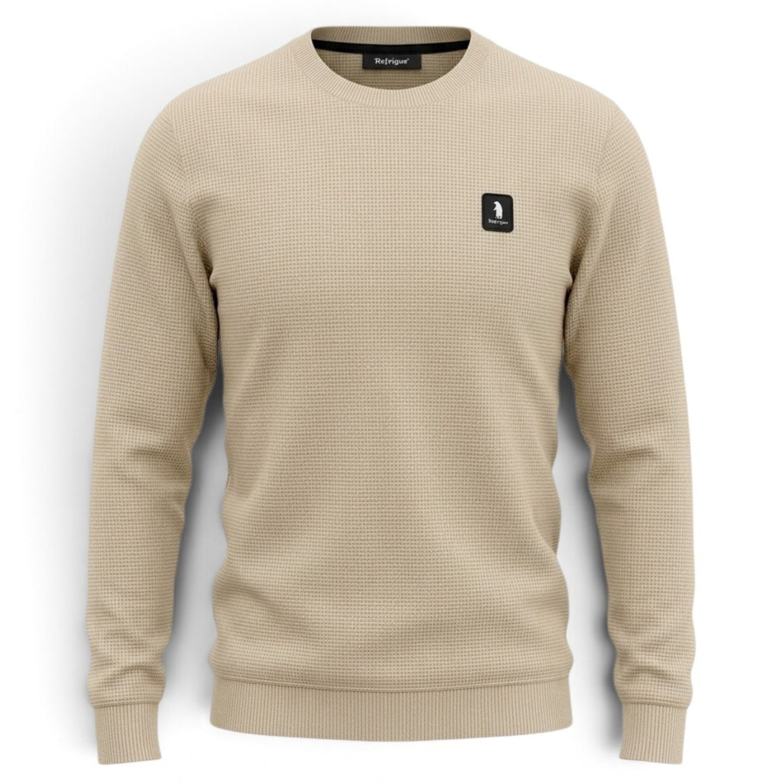 MAGLIA Uomo Refrigue R4061M262 GREWNECK WAFFLE MILK