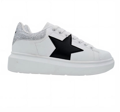 SNEAKERS DONNA SHOPART SASF262004 SILVER MOD.KIM