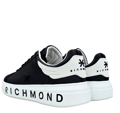 31016 D ACTION LEATHER BLACK - Scarpe - John Richmond