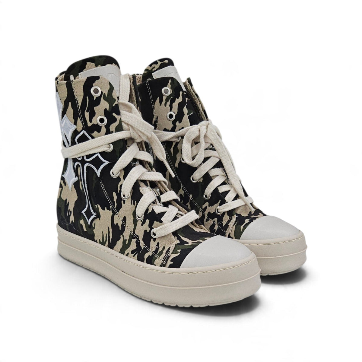 Scarpe Donna F09 MIRIAM CLASS CROCE CANVAS MILITARE BEIGE