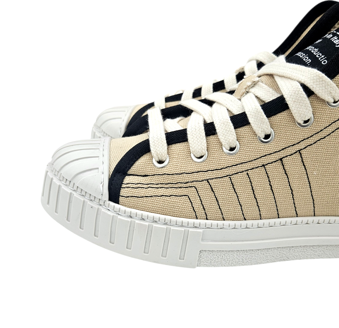 YOUCAUGHT  ALTO CANVAS BEIGE - Scarpe - F09
