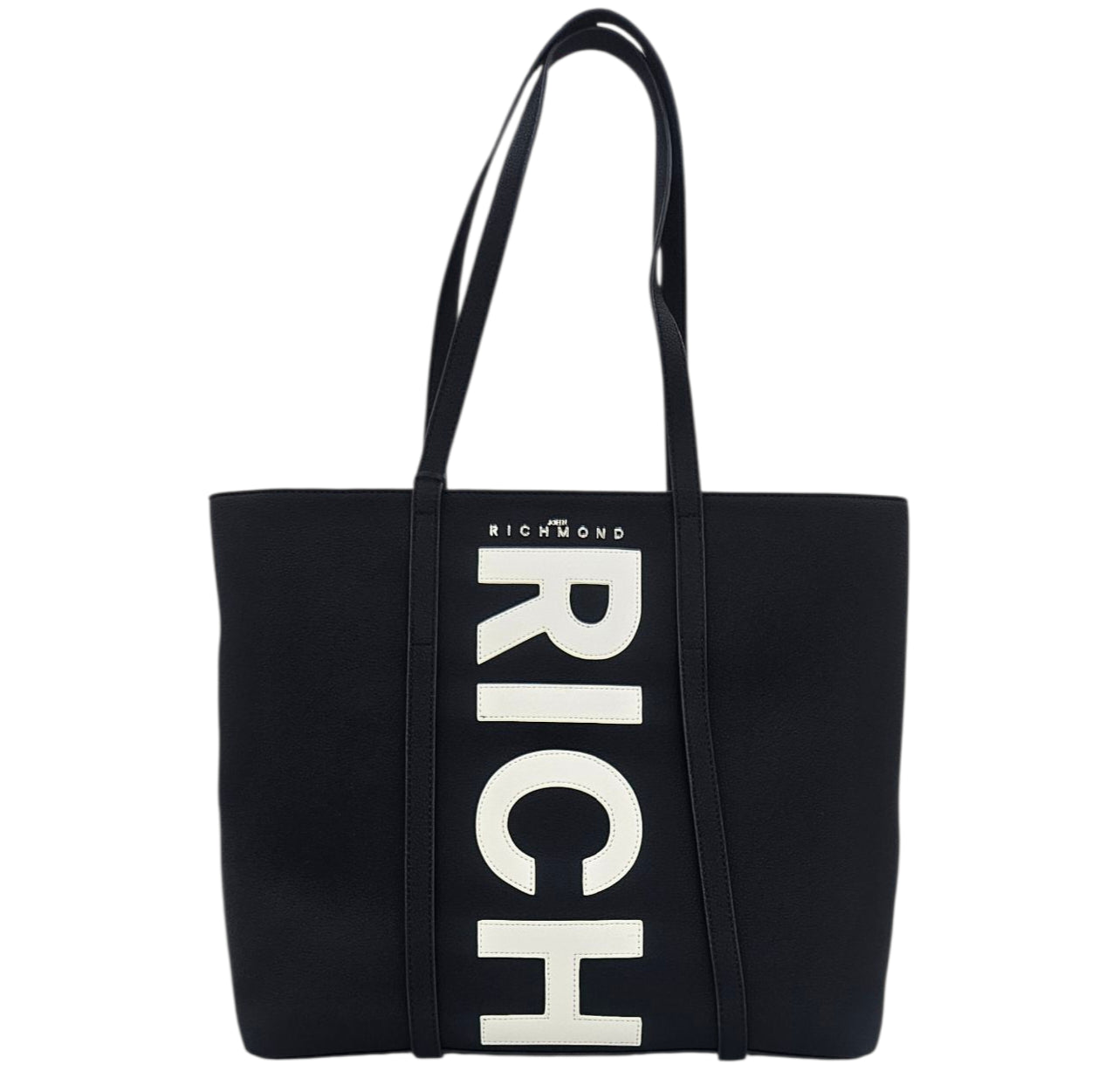 SHOPPING BAG RWA25208BO 9L BLACK WHITE - Borse - John Richmond