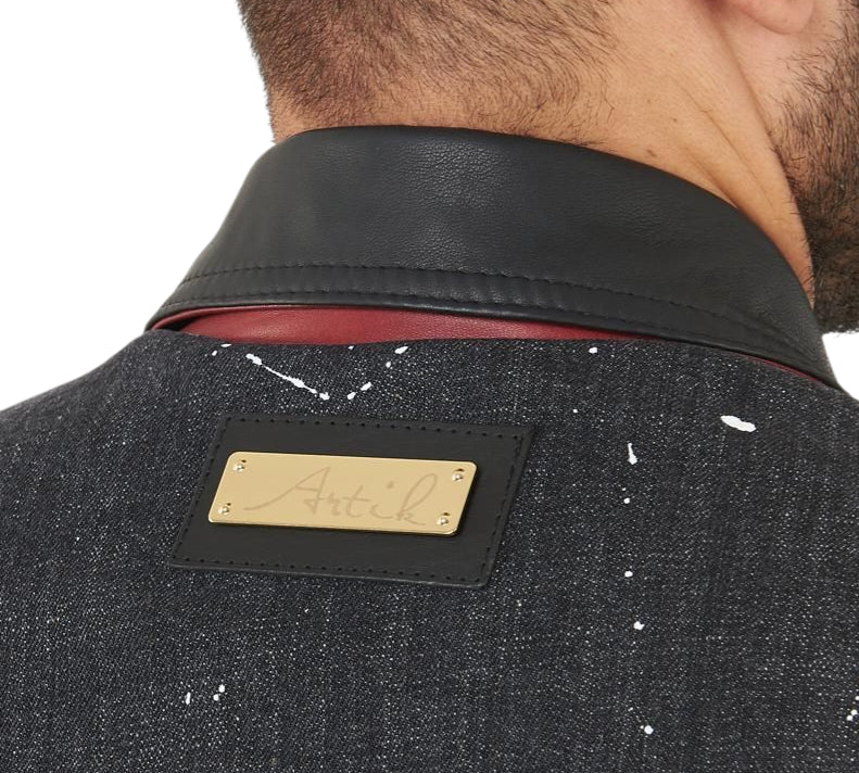 DENIMMATO NERO - GIUBBINO - Artik