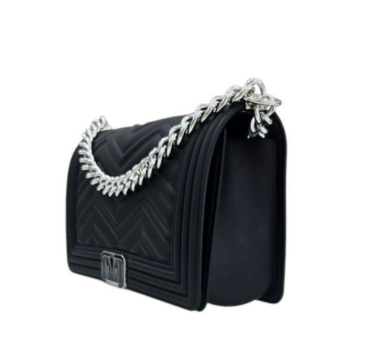 FLAT WAVE M BLACK  SILVER - BORSA - MARC ELLIS
