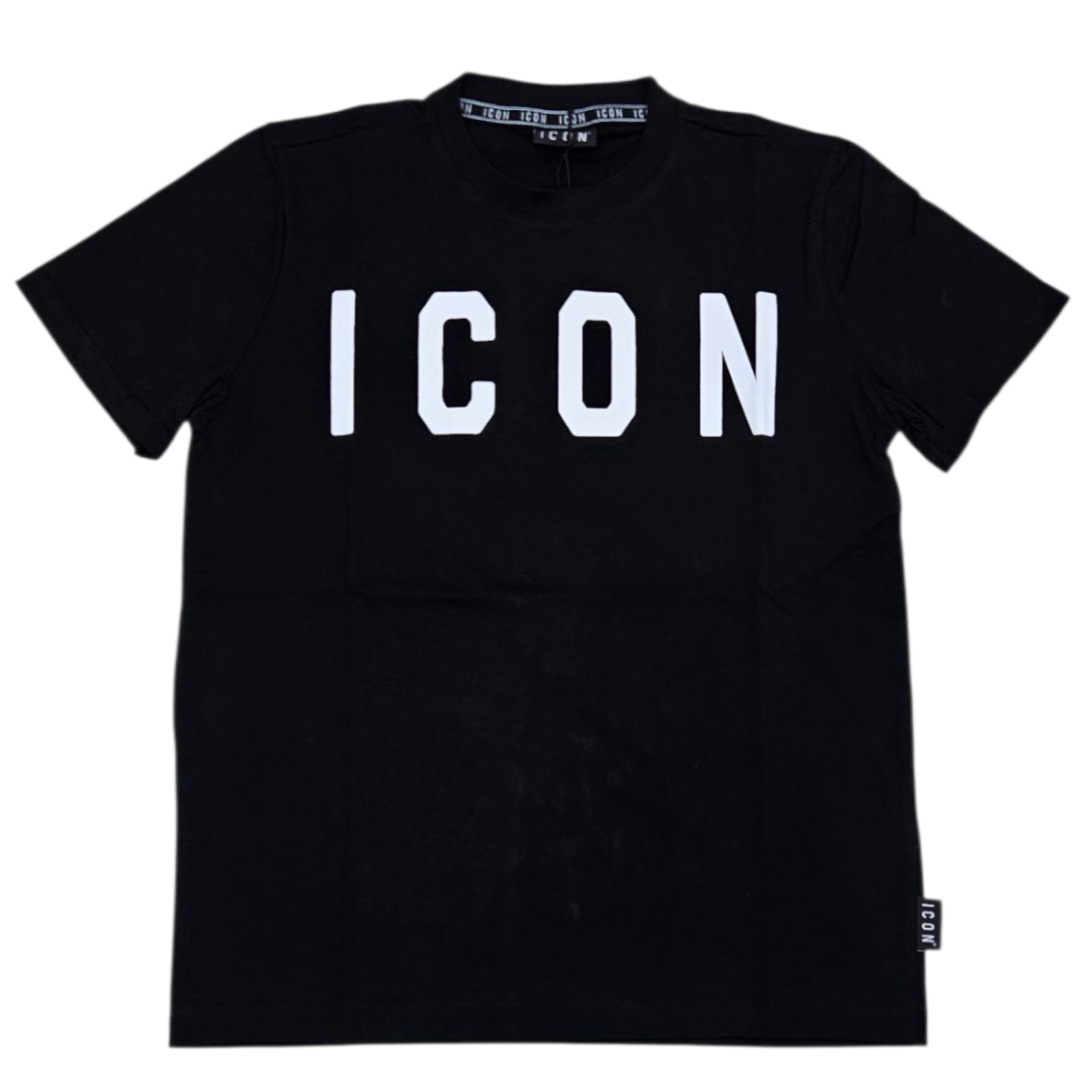 ICUF2W6T001 SHIRT UOMO GIROCOLLO NERO - T-Shirt e Polo - ICON