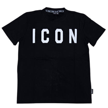 ICUF2W6T001 SHIRT UOMO GIROCOLLO NERO - T-Shirt e Polo - ICON