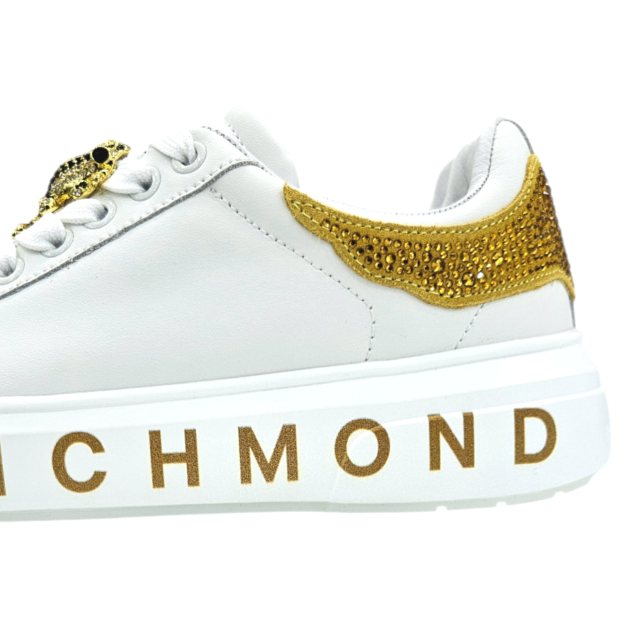 30923 B ACTION LEATHER WHITE - Scarpe - John Richmond