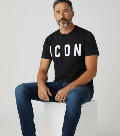 IUT001 NERO - T-Shirt e Polo - ICON