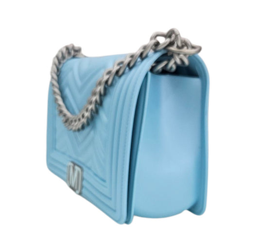FLAT WAVE M CIELO SATIN SILVER - BORSA - MARC ELLIS