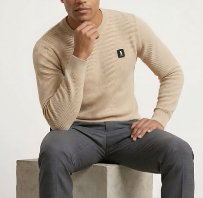 MAGLIA Uomo Refrigue R4061M262 GREWNECK WAFFLE MILK