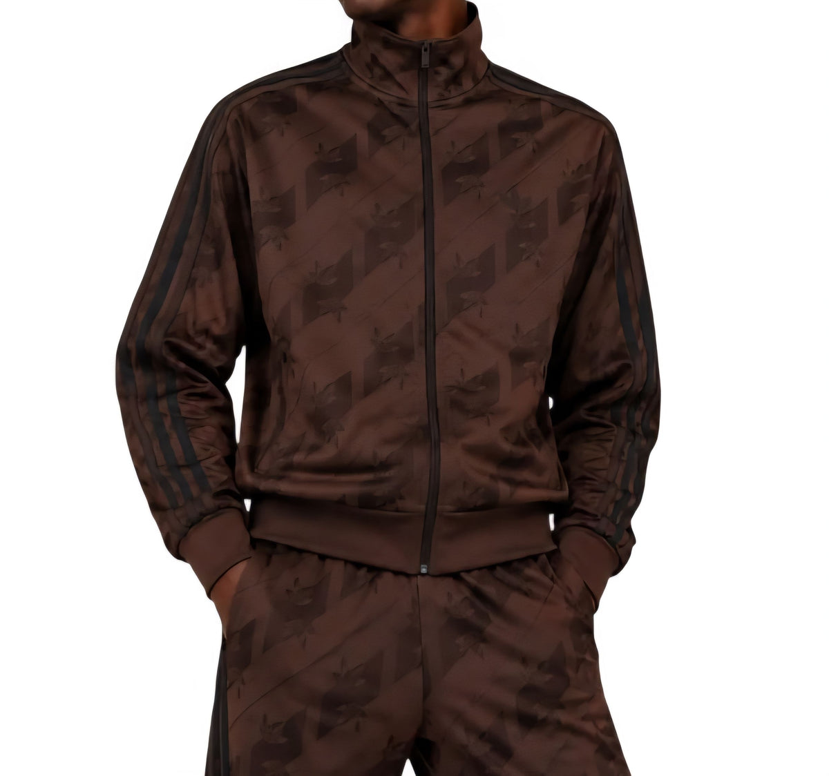 TUTA Uomo adidas IA4536 MONOGRAM FIREBI MARRONE