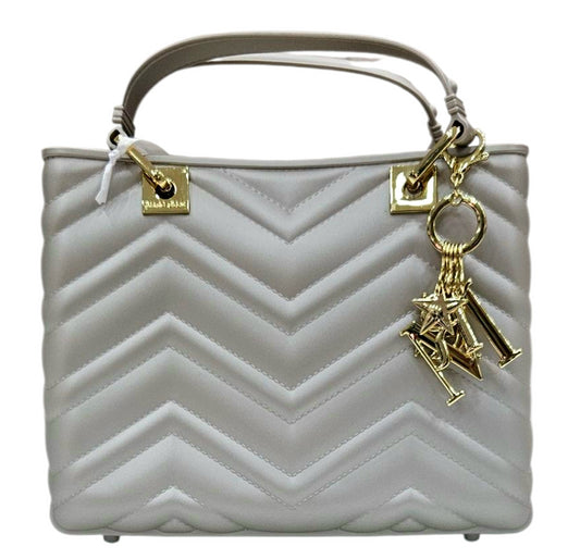 FLAT KRISSY M WAVE 25 TAUPE LIGHT GOLD - BORSA - MARC ELLIS