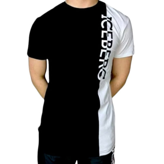 ICE4MTS01 VERTICAL LOGO BLACK - T-Shirt e Polo - ICEBERG