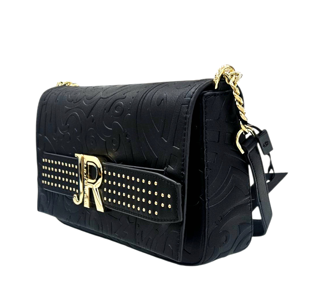 SHOULDER BAG RWA25189BO 9L BLACK GOLD - Borse - John Richmond