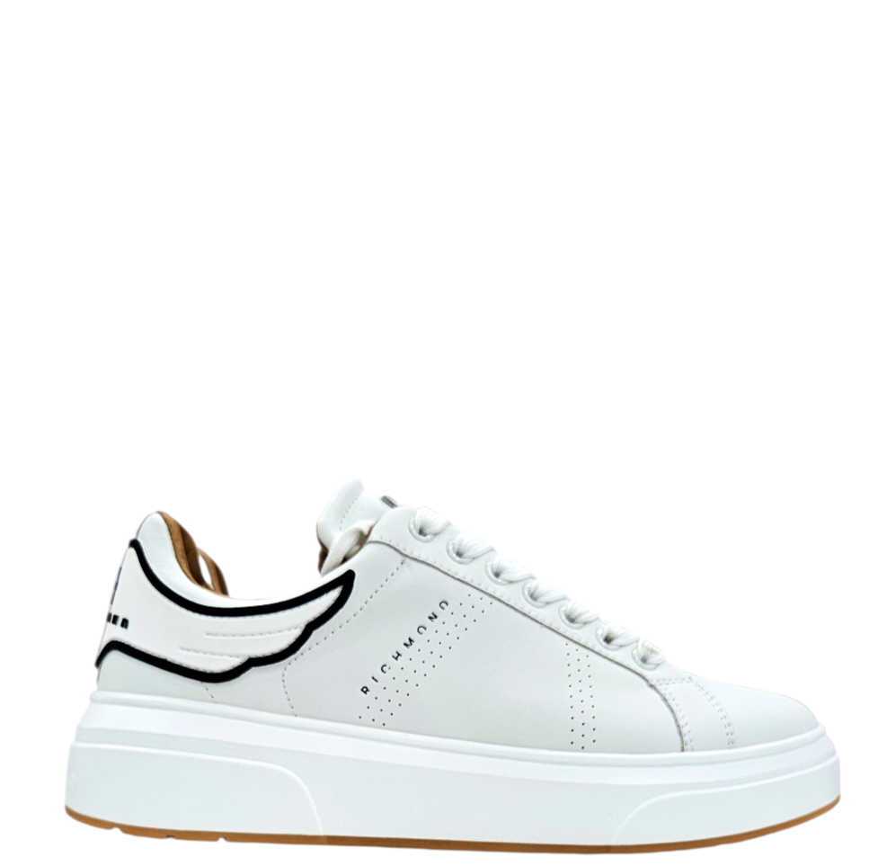 31017 A ACTION LEATHER WHITE - Scarpe - John Richmond