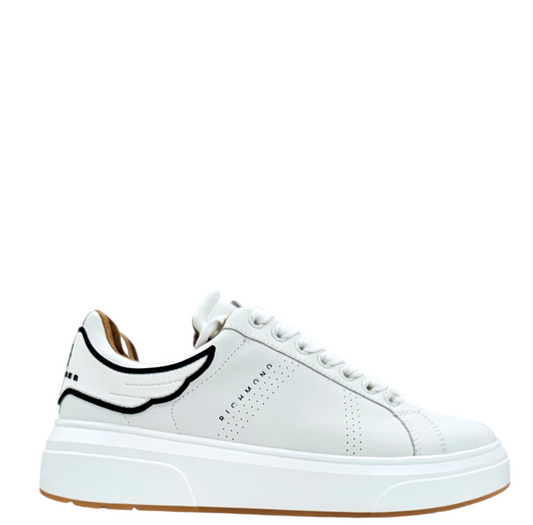 31017 A ACTION LEATHER WHITE - Scarpe - John Richmond