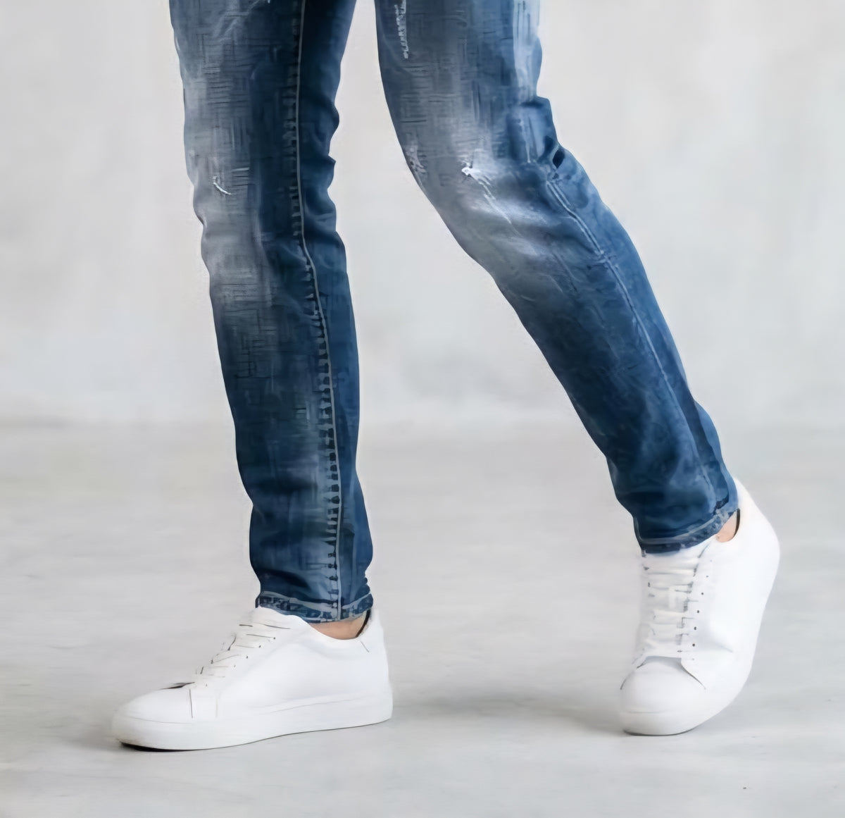 Pantaloni Uomo G2 FIRENZE COLOR RICAMO BLU