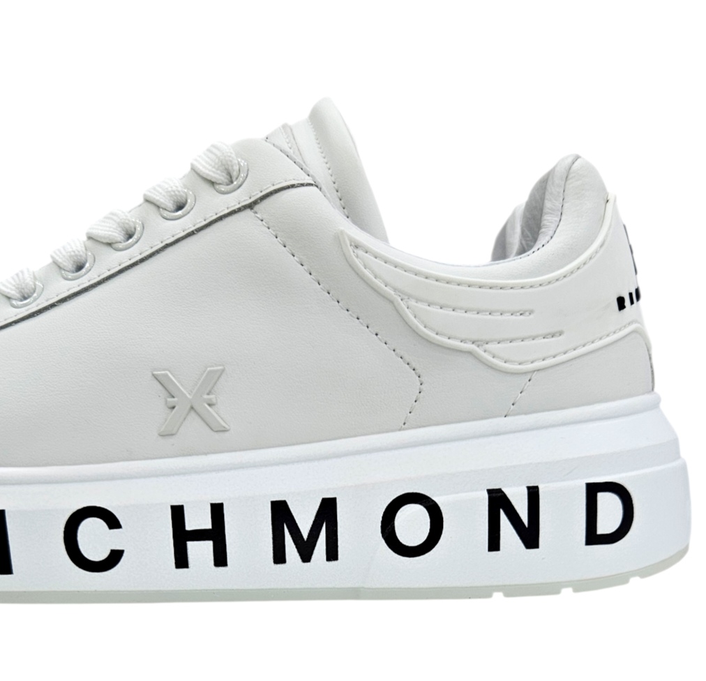 31016 A ACTION LEATHER WHITE - Scarpe - John Richmond