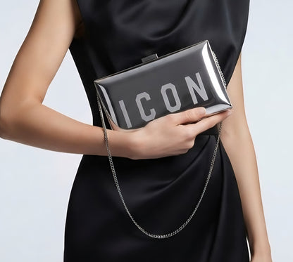 POCHETTE  ICON ICBS35A01 FEVER SILVER