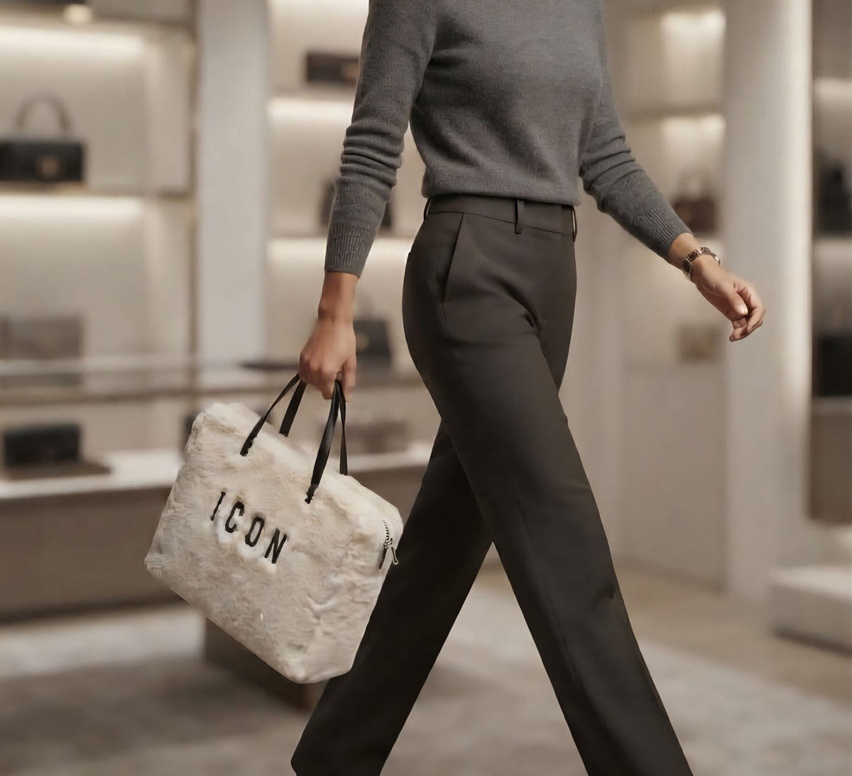 Borse  ICON ICBS48A01 BABE AVORIO