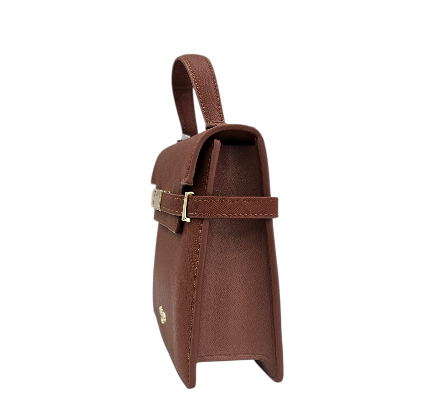 FLAT AROUND DARK CUOIO LIGHT GOLD - BORSA - MARC ELLIS