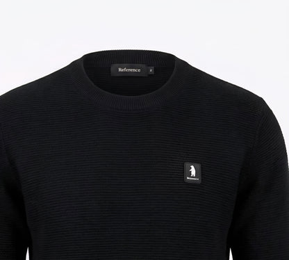 MAGLIA Uomo Refrigue R4061M262 GREWNECK WAFFLE BLACK