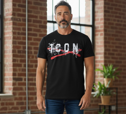 IUT015  NERO - T-Shirt e Polo - ICON