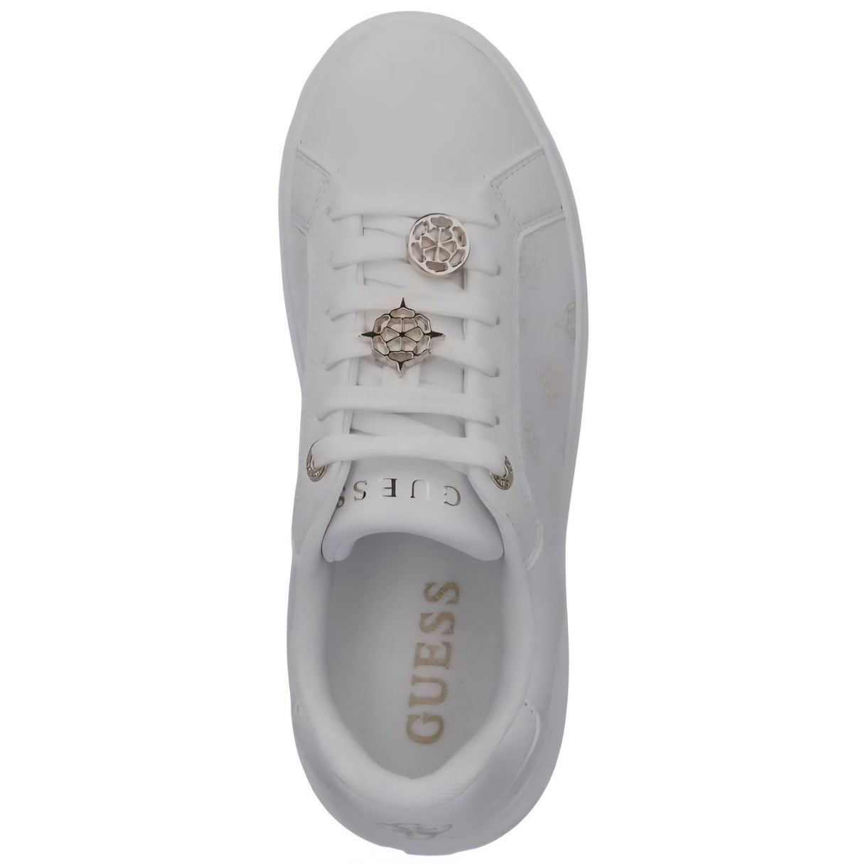 SNEAKERS DONNA GUESS FLFDUEELE12 WHITE