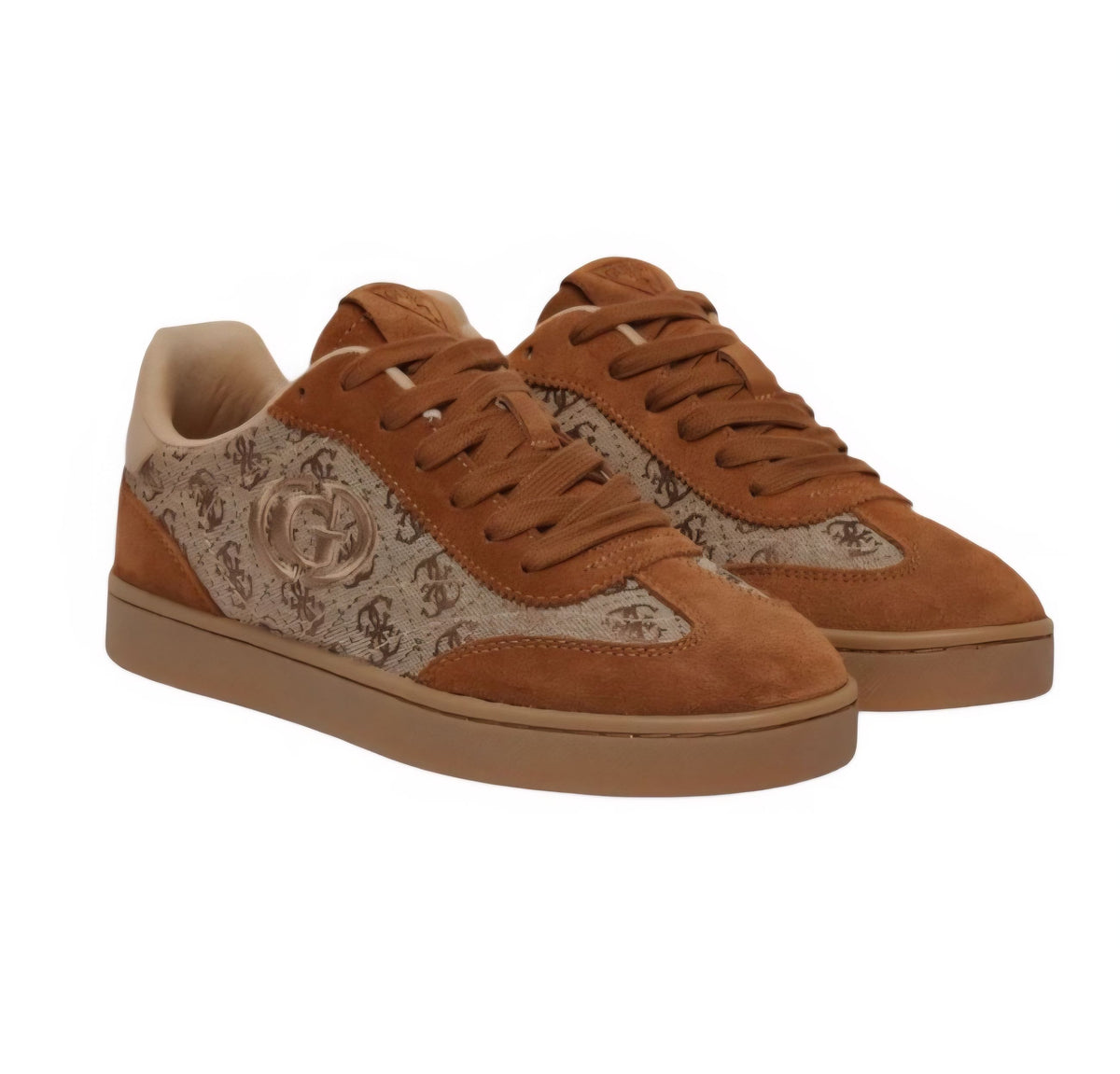 SNEAKERS DONNA GUESS MOD. JACEK FLTJACLEA12 COGNA