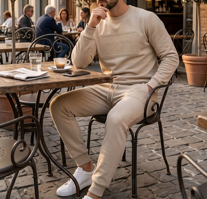 Tute Uomo M9P M9MF2607 EMBOSSED TUTA BEIGE