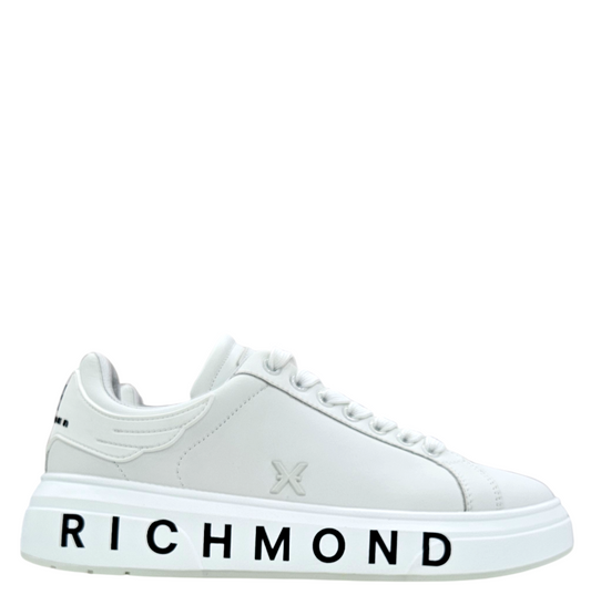 31016 A ACTION LEATHER WHITE - Scarpe - John Richmond