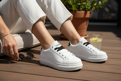 IC05680SD BIANCO NERO - Scarpe - ICON