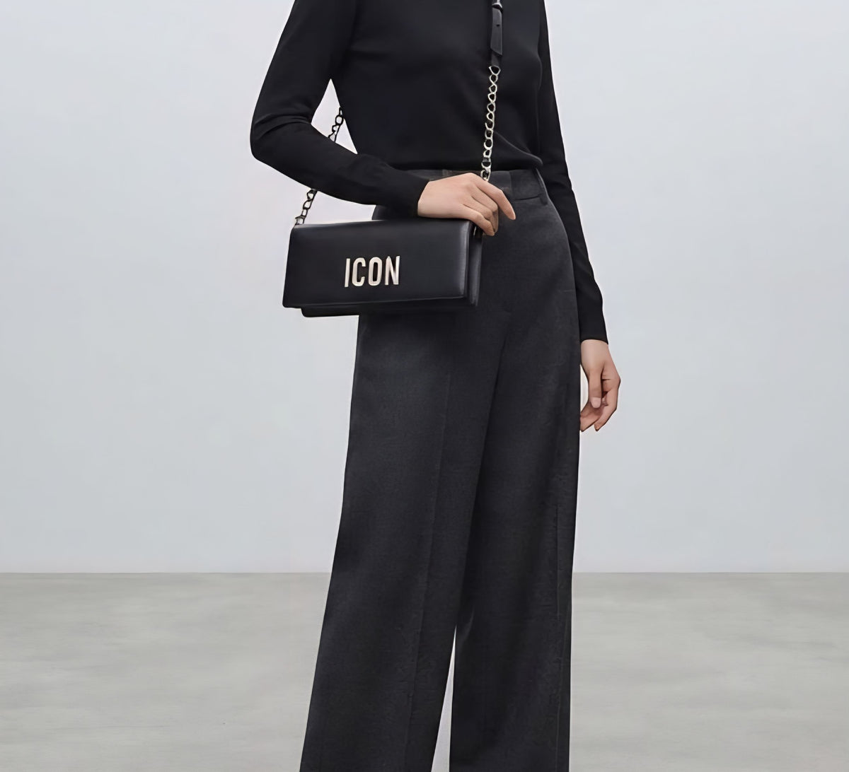 POCHETTE Donna ICON ICBS26A01 POISON BLACK