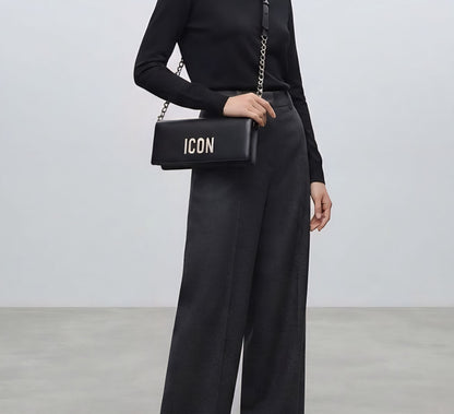POCHETTE Donna ICON ICBS26A01 POISON BLACK