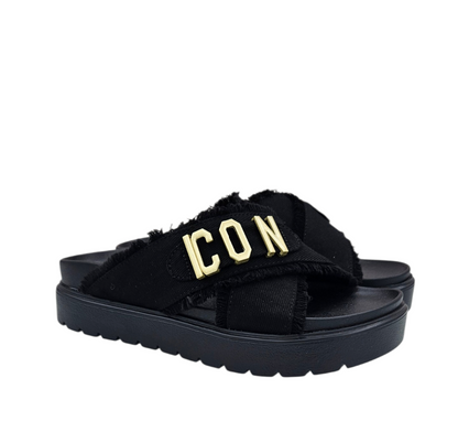 IC05742SD NERO - PANTOFOLA - ICON