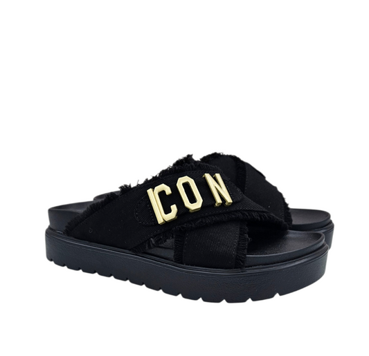 IC05742SD NERO - PANTOFOLA - ICON