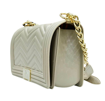 FLAT WAVE M 25 SHOULDER BAG TAUPE LIGHT GOLD - BORSA - MARC ELLIS