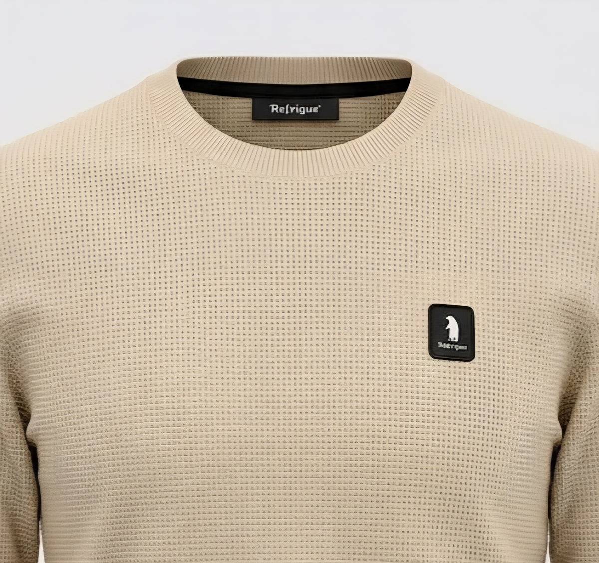 MAGLIA Uomo Refrigue R4061M262 GREWNECK WAFFLE MILK