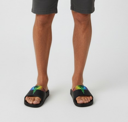 COMAS260895 BLACK RAINBOW - PANTOFOLE - MARCELLO BURLON COUNTRY OF MILANO