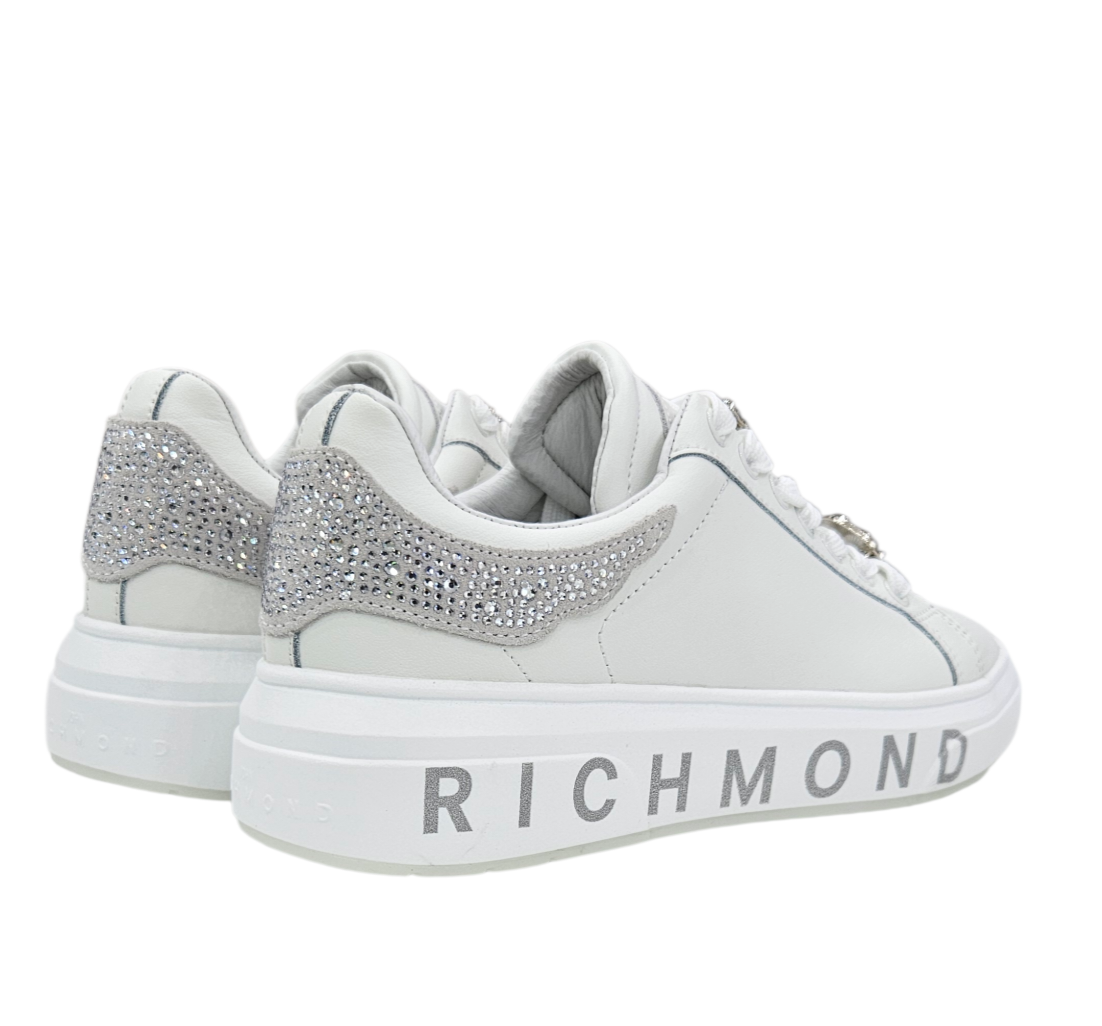 30923 A ACTION LEATHER WHITE - Scarpe - John Richmond