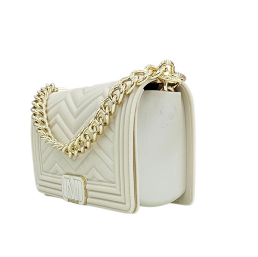 FLAT WAVE S TURTLEDOVE LIGHT GOLD - BORSA - MARC ELLIS