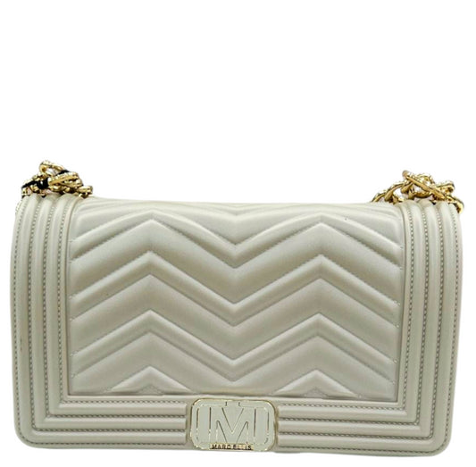 FLAT WAVE M 25 SHOULDER BAG TAUPE LIGHT GOLD - BORSA - MARC ELLIS