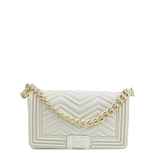 FLAT WAVE S TURTLEDOVE LIGHT GOLD - BORSA - MARC ELLIS