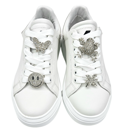 30923 A ACTION LEATHER WHITE - Scarpe - John Richmond
