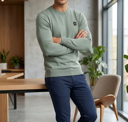 MAGLIA Uomo Refrigue R4050M262 CREWNECK ICON SAGE