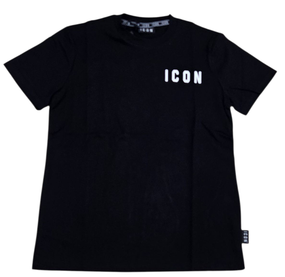 ICUF2WT008 SHIRT UOMO GIROCOLLO NERO - T-Shirt e Polo - ICON