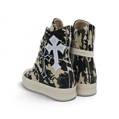 Scarpe Donna F09 MIRIAM CLASS CROCE CANVAS MILITARE BEIGE